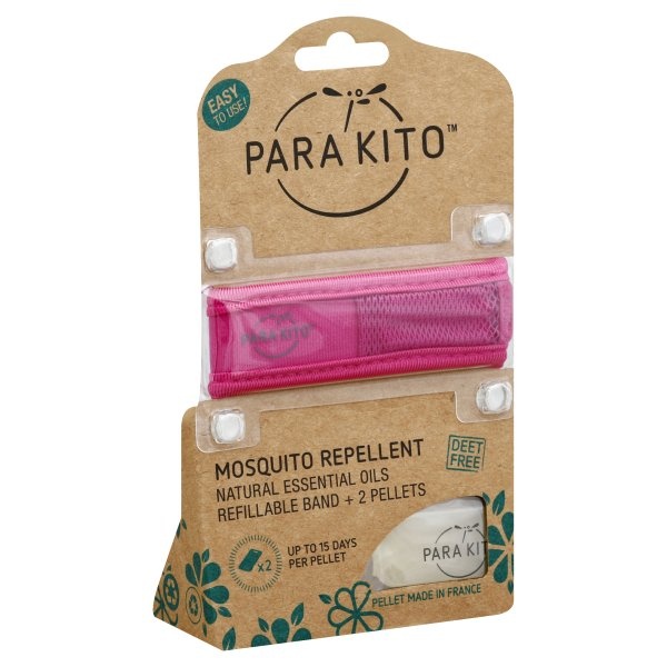 slide 1 of 1, PARA'KITO Mosquito Repellent Refillable Wristband, Assorted Colors, 1.5 oz