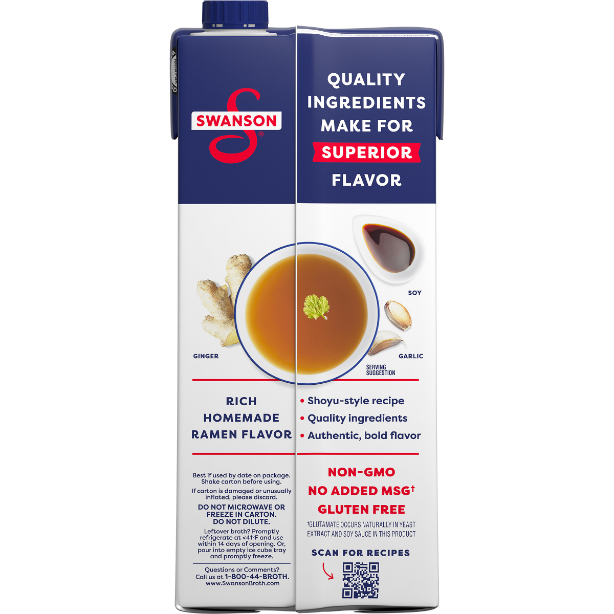 slide 4 of 6, Swanson Ramen Broth, 32 oz