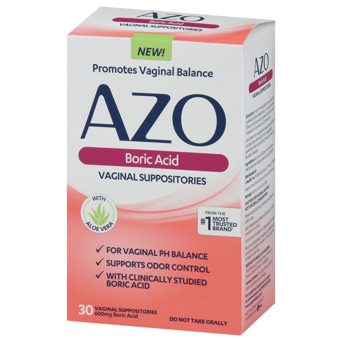 slide 8 of 9, Azo Boric Acid, 600mg, 30 ct