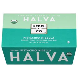 Hebel & Co Organic Sesame Tahini Pistachio Nigella Halva 8 oz