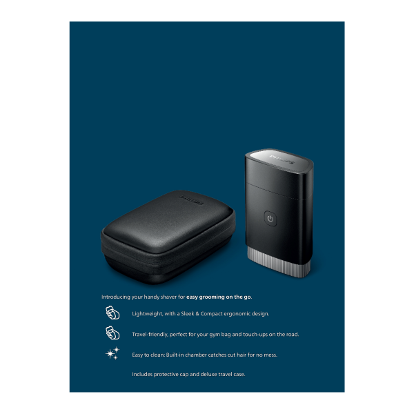 slide 2 of 5, Norelco Compact Shaver 1 ea, 1 ct