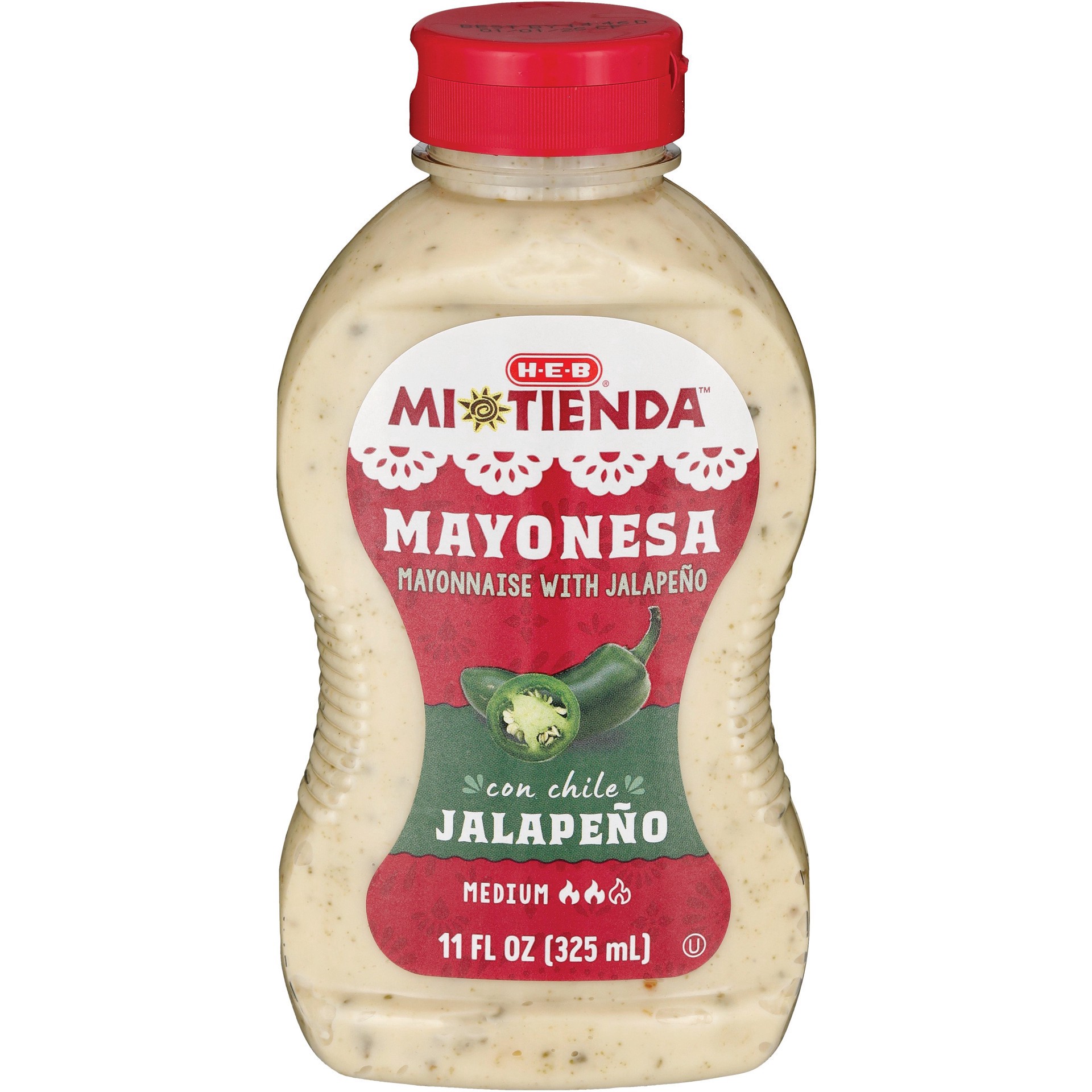 slide 1 of 1, H-E-B Mi Tienda Jalapeño Mayo, 11 oz