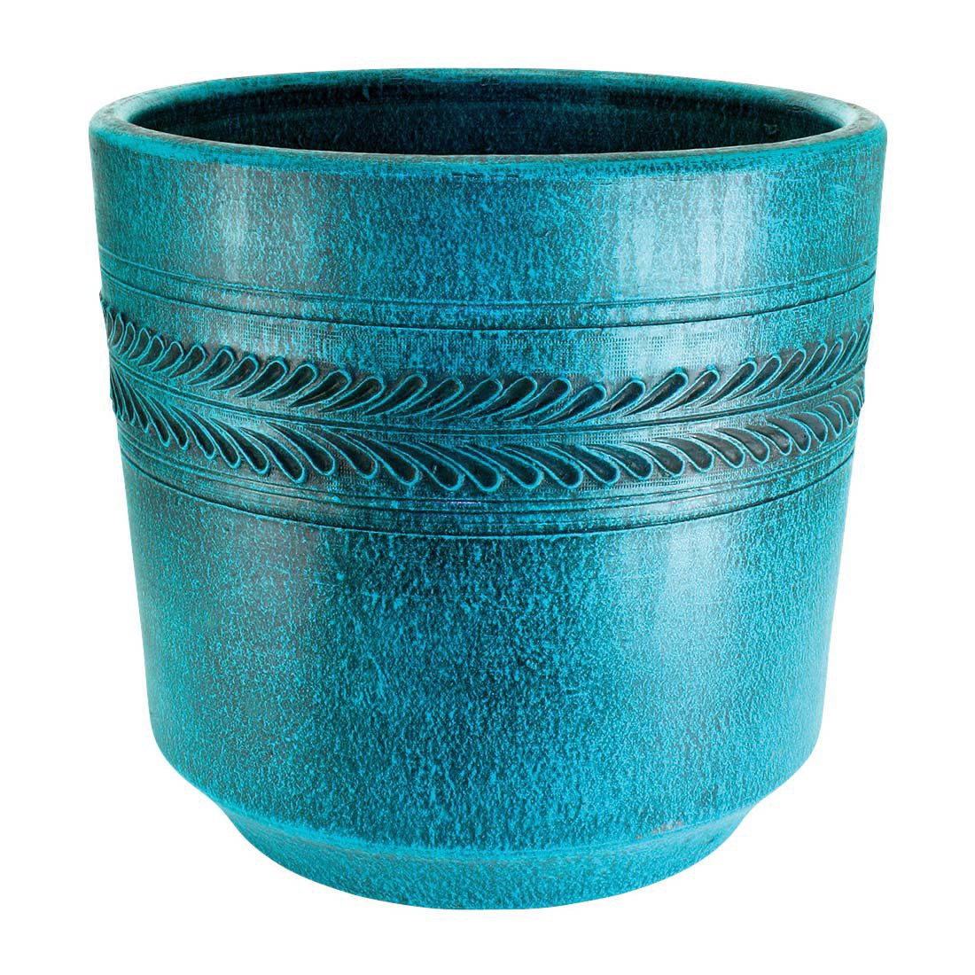 slide 1 of 1, PR Imports Tall Turquoise Cylinder Planter, 20 in