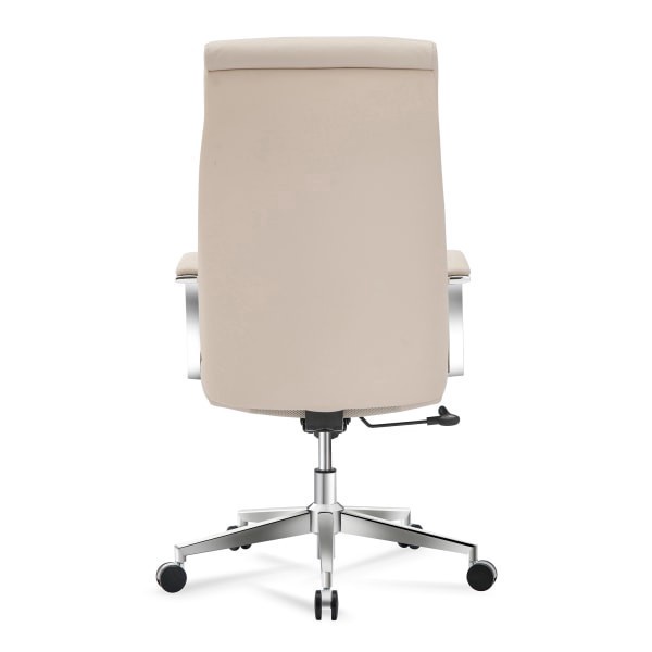 slide 7 of 10, Realspace® Modern Comfort Modee Vegan Leather High-Back Executive Office Chair, Sand/Chrome, BIFMA Compliant, 1 ct