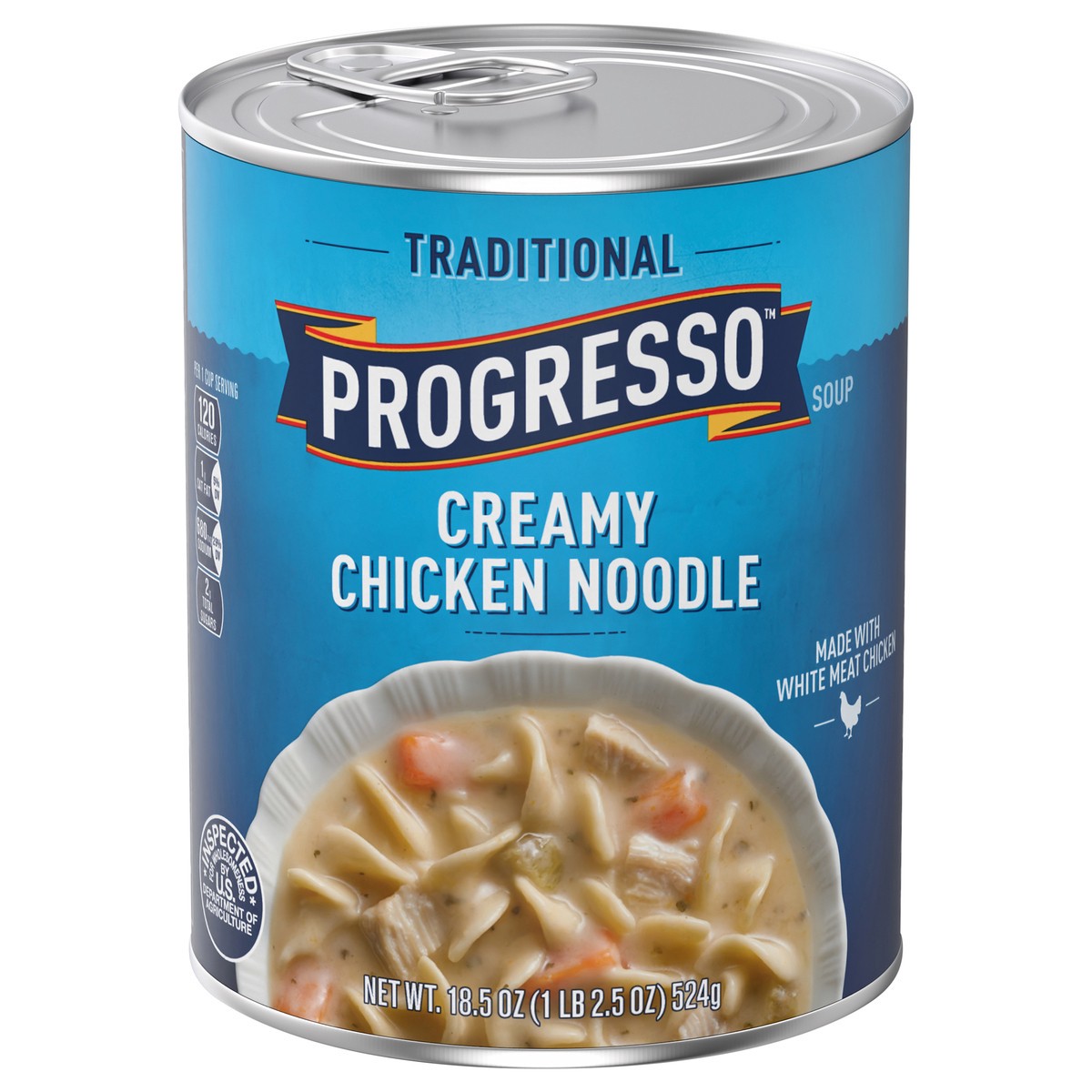 slide 1 of 9, Progresso Traditional, Creamy Chicken Noodle Canned Soup, 18.5 oz., 18.5 oz