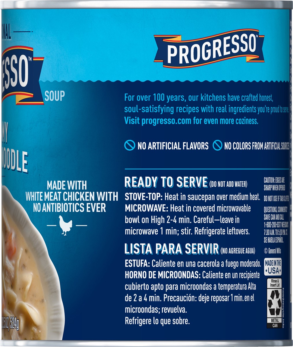 slide 7 of 9, Progresso Traditional, Creamy Chicken Noodle Canned Soup, 18.5 oz., 18.5 oz