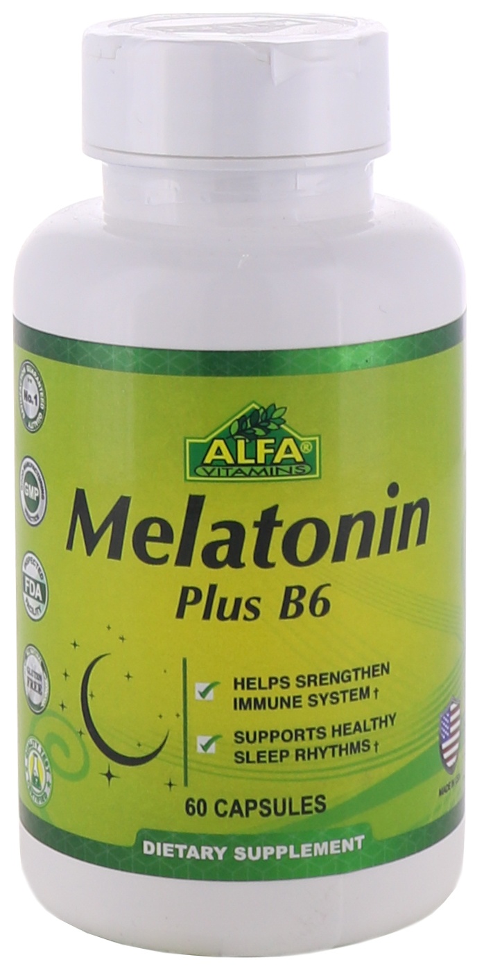 slide 1 of 1, Alfa Melatonin Plus B-6, 1 ct