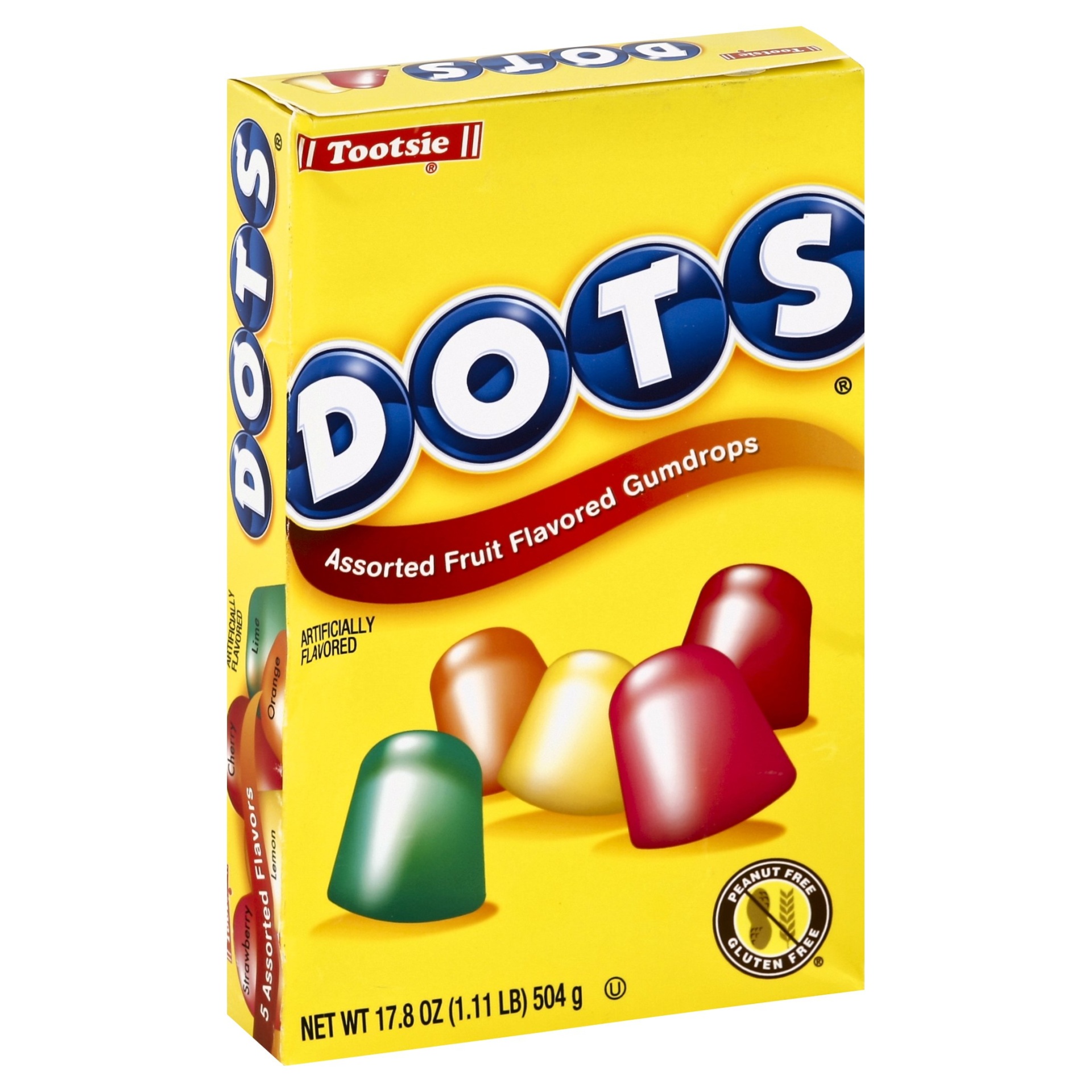 slide 1 of 4, Dots Assorted Fruit Flavored Gumdrops, 17.8 oz