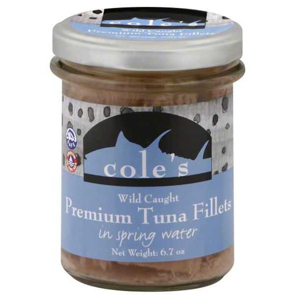 slide 1 of 1, Cole's Coles Tuna Fillets Premium Wild Caught in Spring Water - 6.7 Oz, 6.7 oz