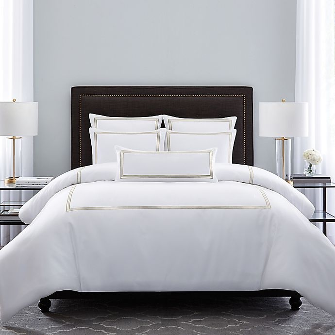 slide 1 of 1, Wamsutta Hotel Triple Baratta Stitch Full/Queen Comforter Set - Honey, 1 ct