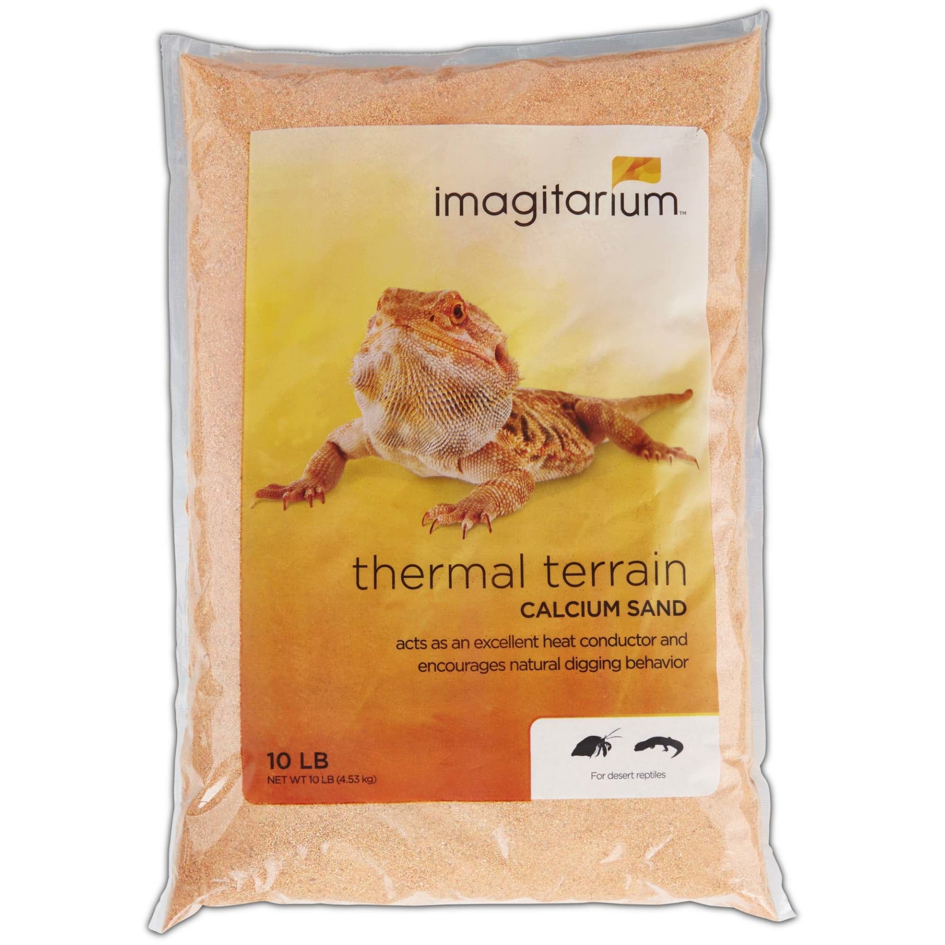 slide 1 of 1, Imagitarium Orange Calcium Reptile Sand, 10 lb