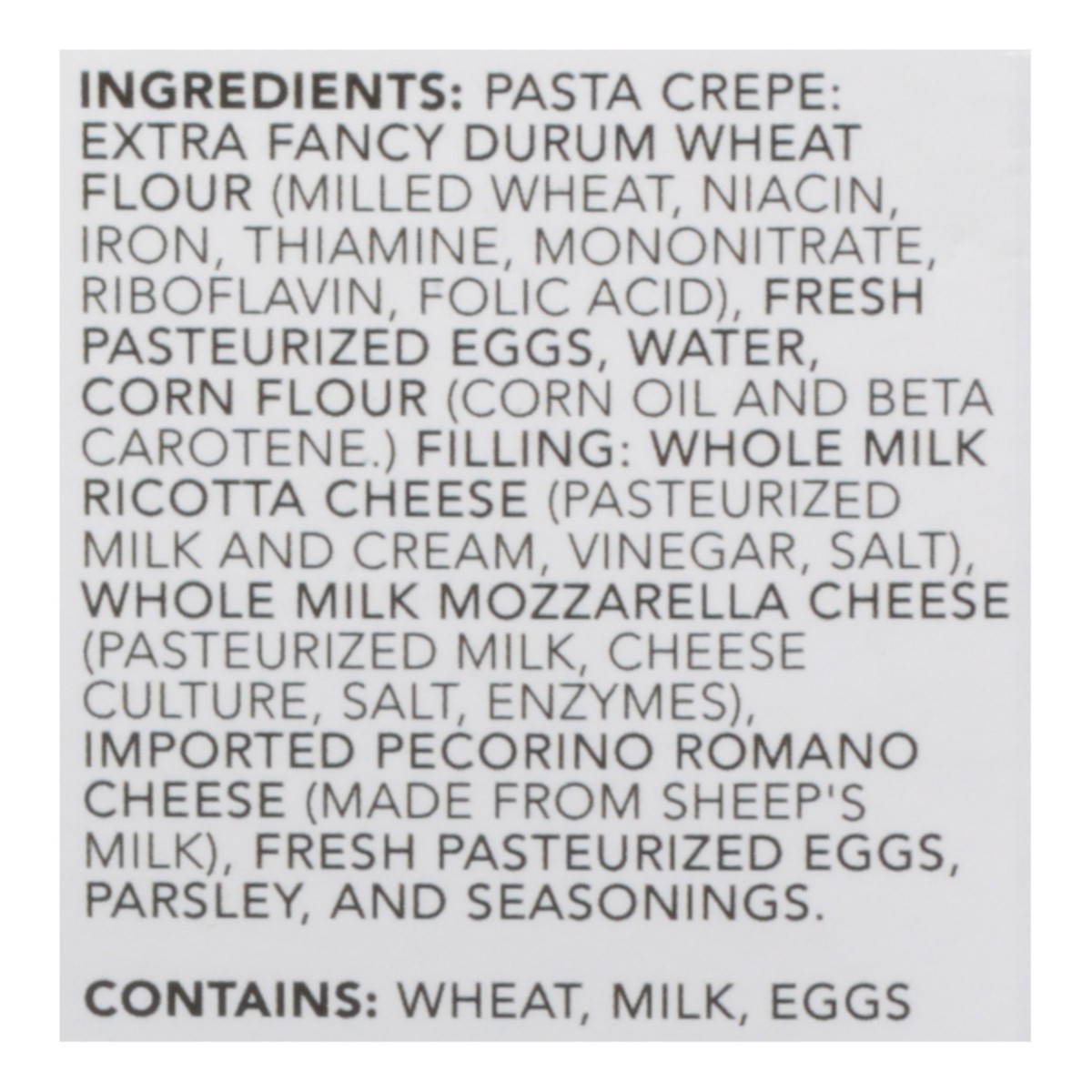 slide 5 of 13, Talluto's Crepe Manicotti 6 ea, 6 ct