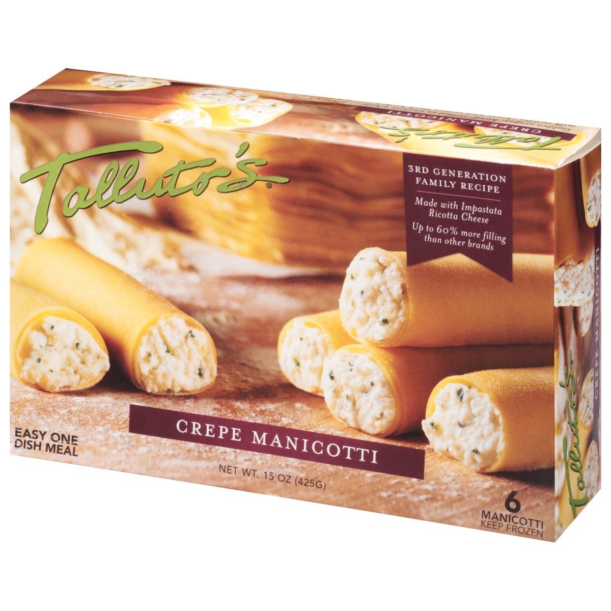 slide 10 of 13, Talluto's Crepe Manicotti 6 ea, 6 ct