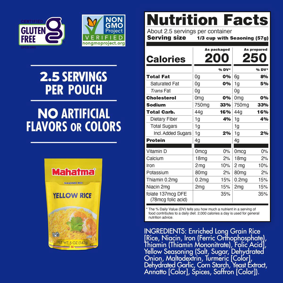slide 2 of 6, Mahatma Yellow Rice, 5 oz