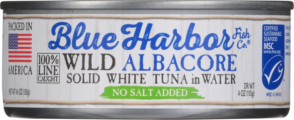 slide 2 of 9, Blue Harbor Fish Co. Solid White In Water, No Salt (drained, 4.6 oz