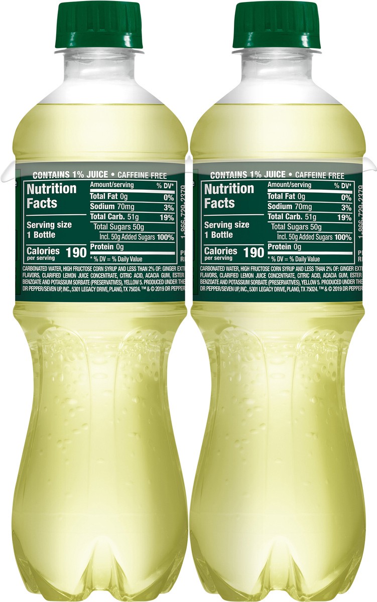 slide 6 of 7, Canada Dry Ginger Ale and Lemonade Soda, .5 L bottles, 6 pack, 6 ct