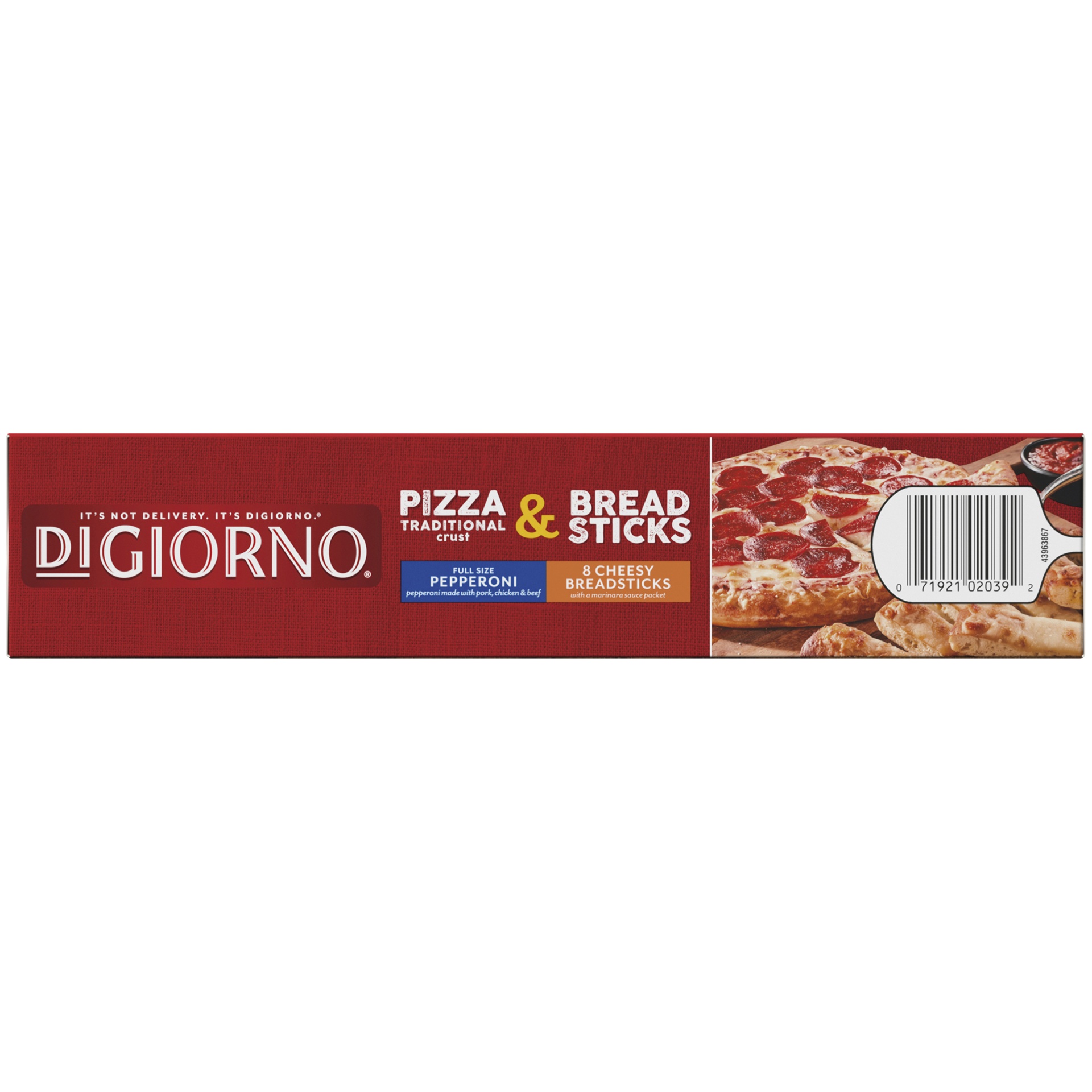 slide 8 of 10, DiGiorno Hand Tossed Style Crust Pizza & Breadsticks, 36.4 oz