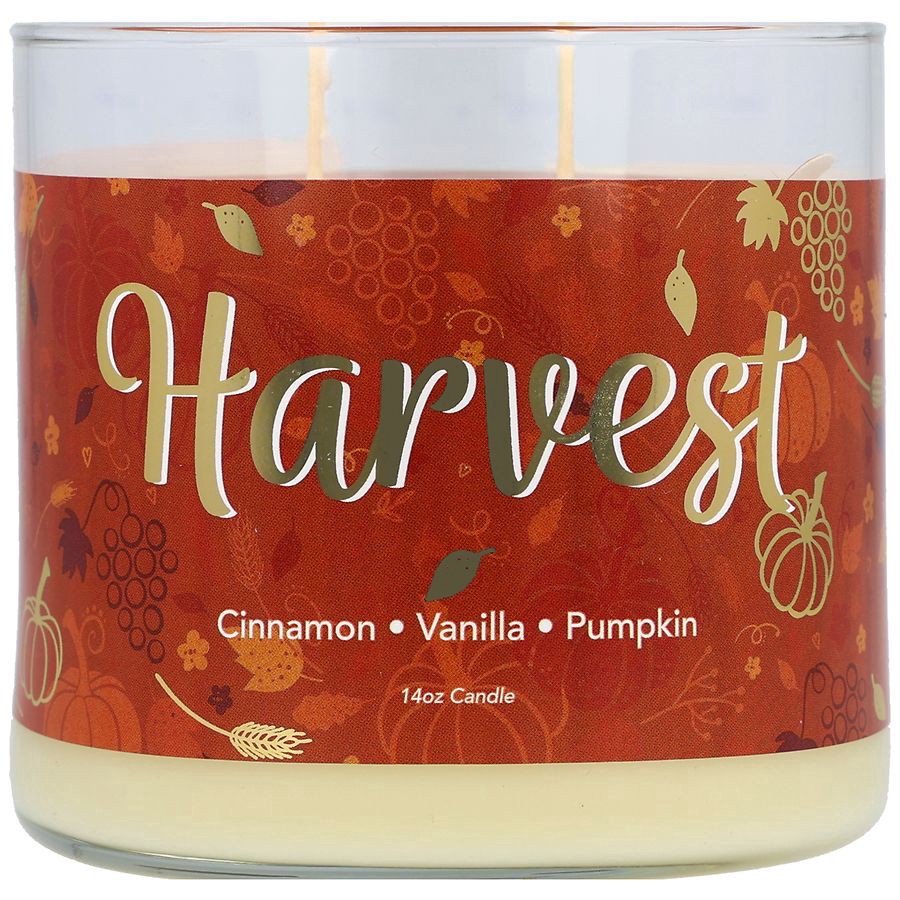 slide 1 of 5, Fall into Autumn Soy Candle Harvest, 14 oz