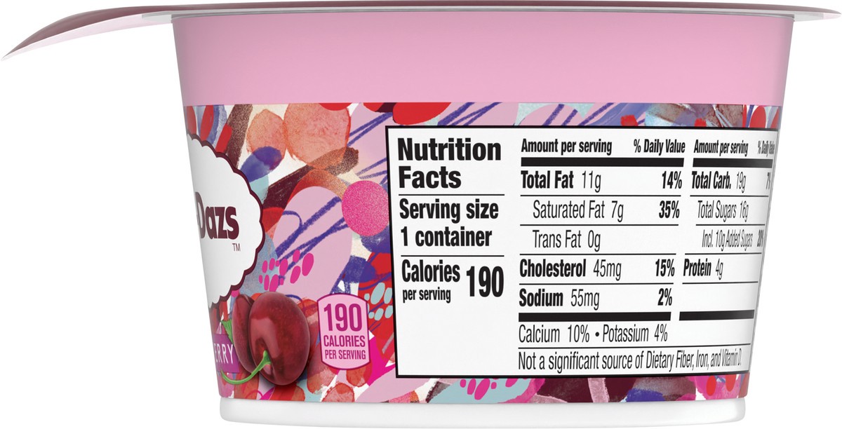 slide 5 of 13, Häagen-Dazs Haagen Dazs Cultured Cream Yogurt Style Snack, Black Cherry, 4 oz Cup, 4 oz
