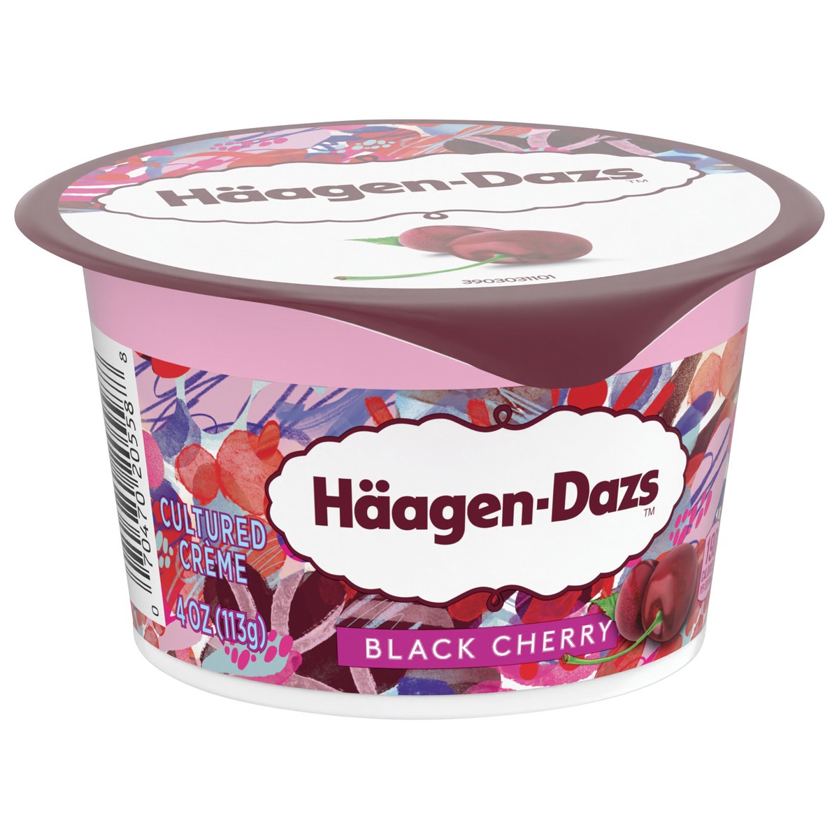 slide 12 of 13, Häagen-Dazs Haagen Dazs Cultured Cream Yogurt Style Snack, Black Cherry, 4 oz Cup, 4 oz