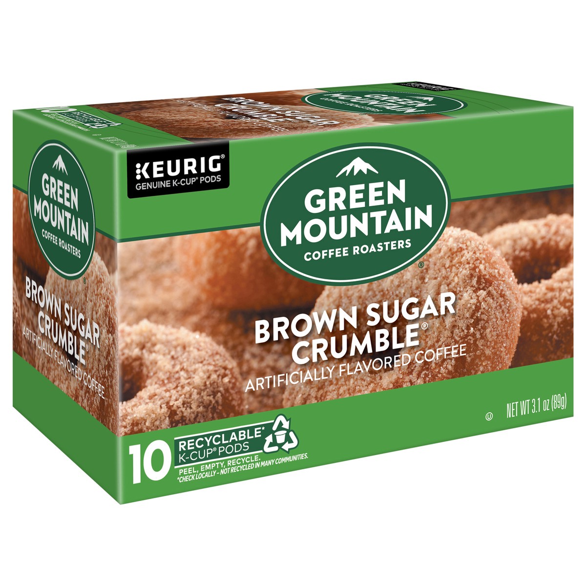 slide 6 of 11, Green Mountain Coffee Roasters Brown Sugar Crumble Keurig Single-Serve K-Cup pods, Medium Roast Coffee, 10 Count, 10 ct