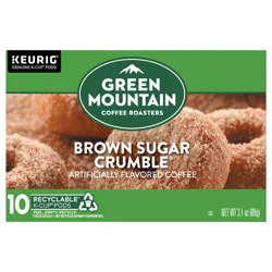 Green Mountain Coffee Roasters Brown Sugar Crumble Keurig Single-Serve K-Cup pods, Medium Roast Coffee, 10 Count