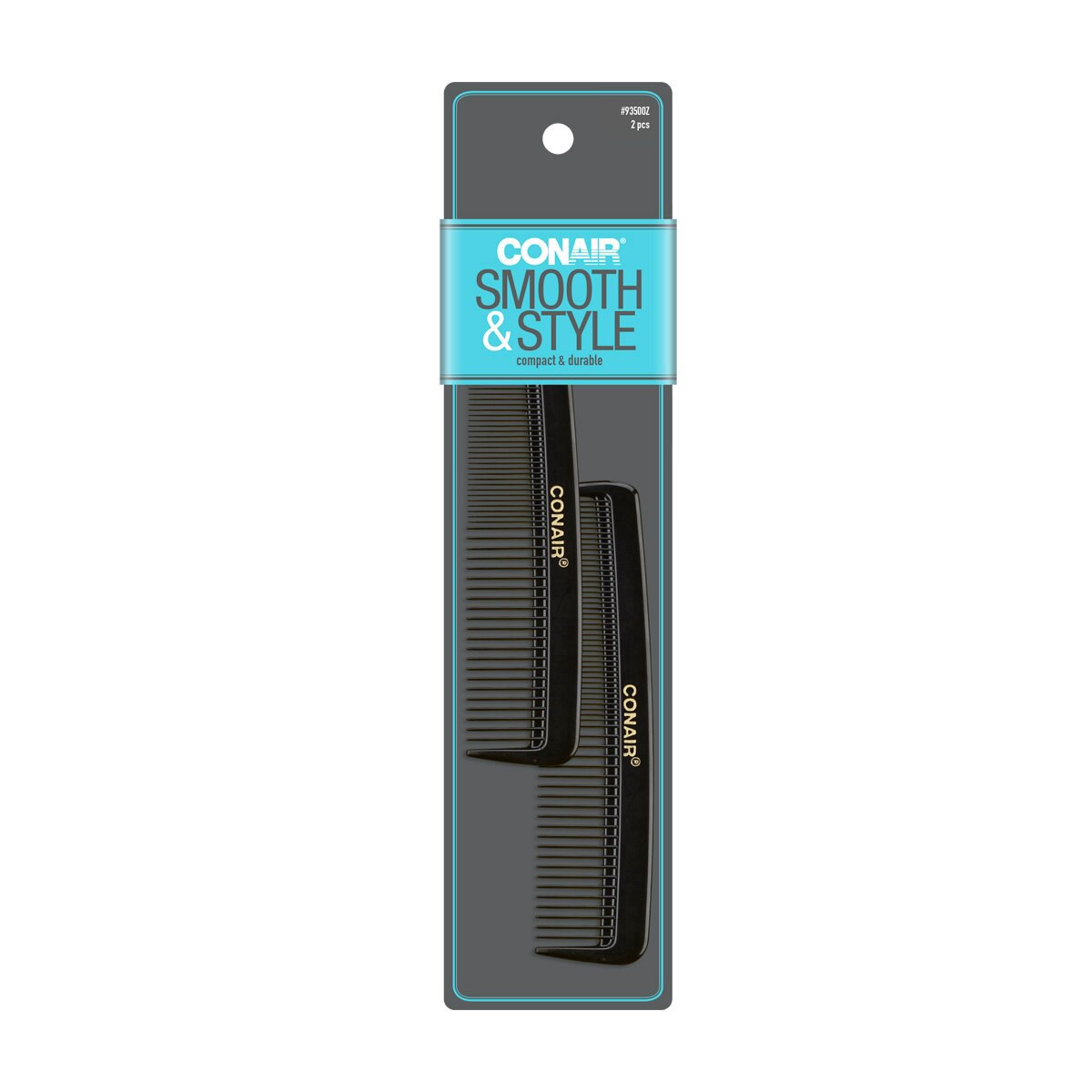 slide 2 of 2, Conair Styling Essentials Compact Size Pocket Combs , 2 ct