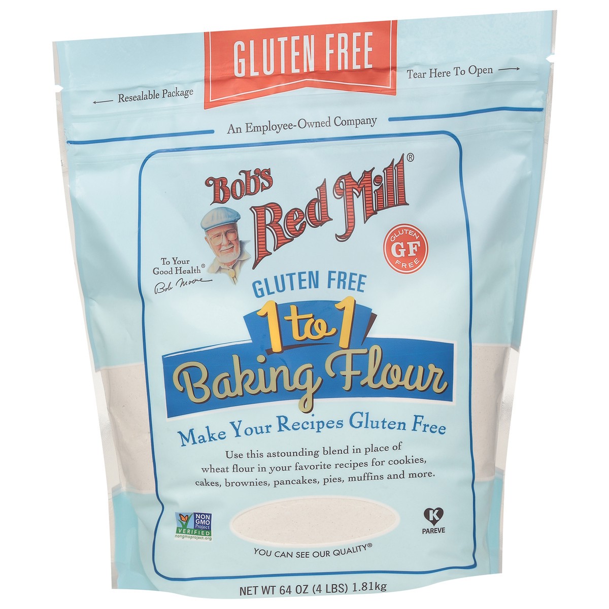 slide 9 of 9, Bob's Red Mill Gluten Free 1 to 1 Baking Flour 64 oz, 64 oz