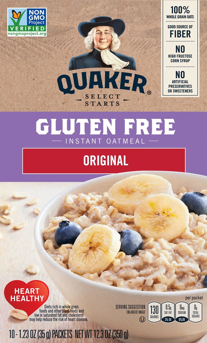 slide 4 of 6, Quaker Instant Oats Hot Cereal, 12.3 oz