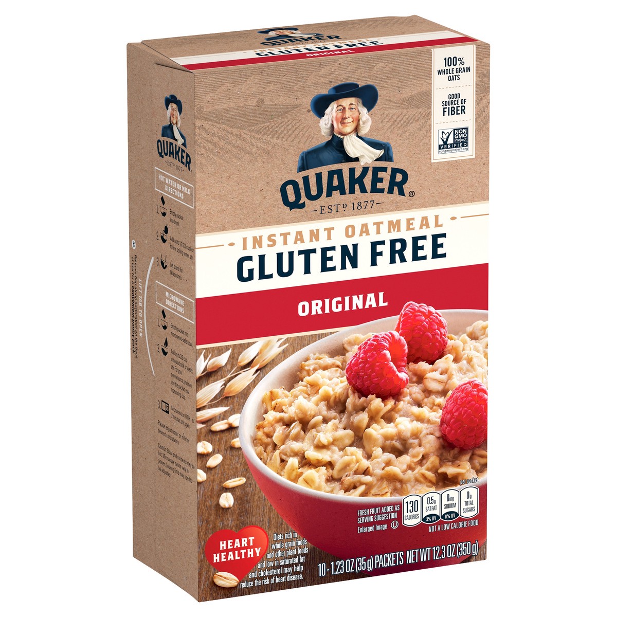 slide 1 of 6, Quaker Instant Oats Hot Cereal, 12.3 oz