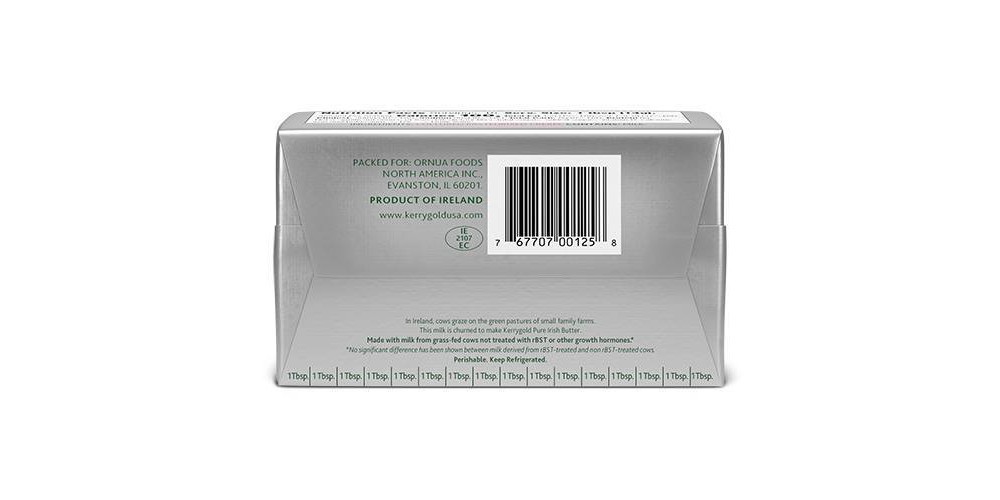 slide 2 of 5, Kerrygold Grass-Fed Pure Irish Unsalted Butter Foil, 8oz (WI), 8 oz