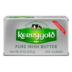 Kerrygold Grass-Fed Pure Irish Unsalted Butter - 8oz Foil