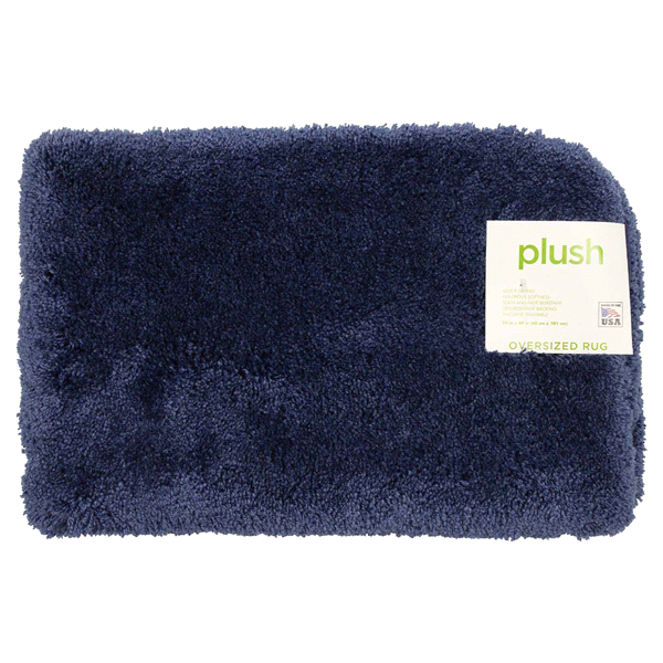 slide 5 of 5, Mohawk Plush Bath Rug, Denim, 24 in x 40 in