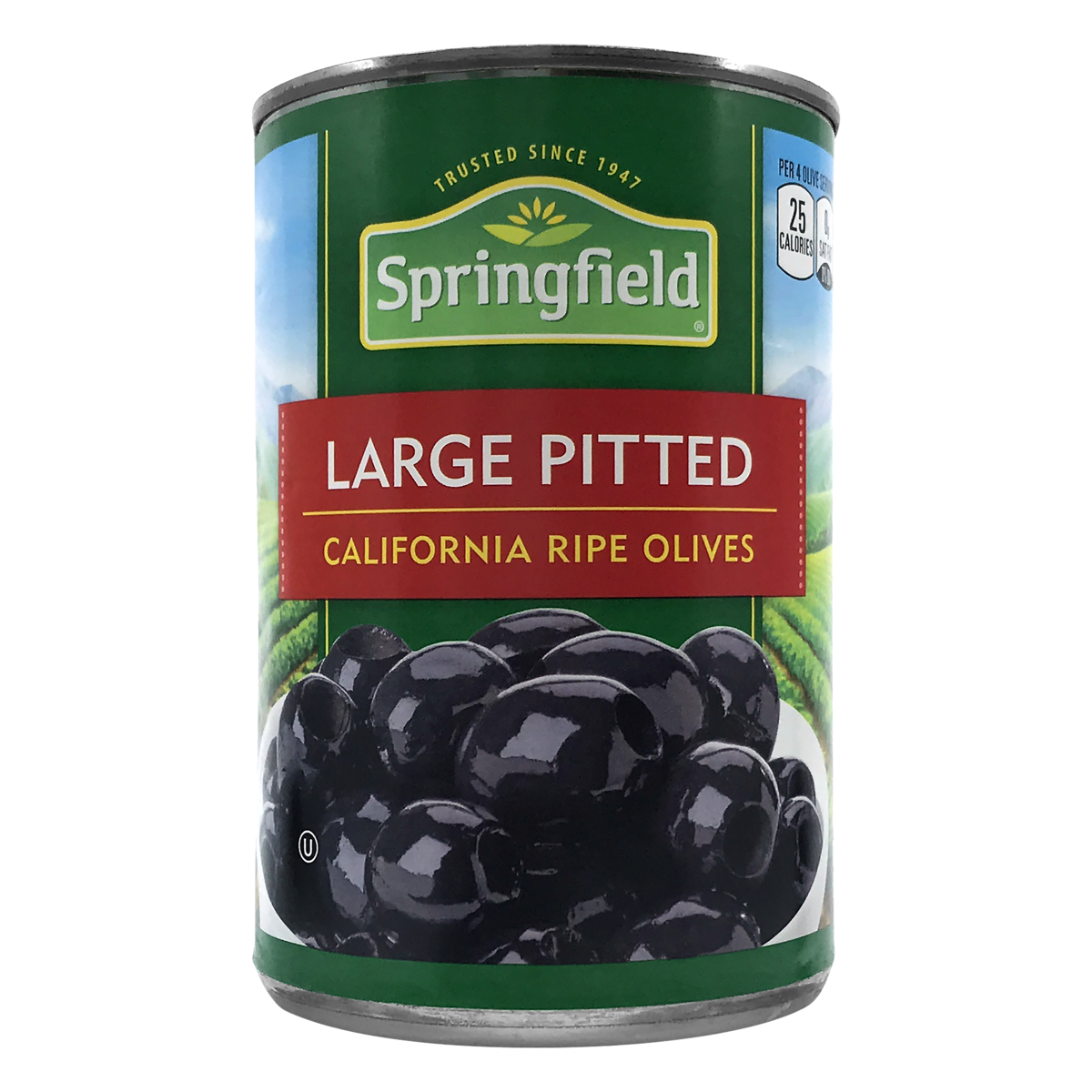 slide 1 of 1, Springfield Large Pitted Ripe Olives, 6 oz