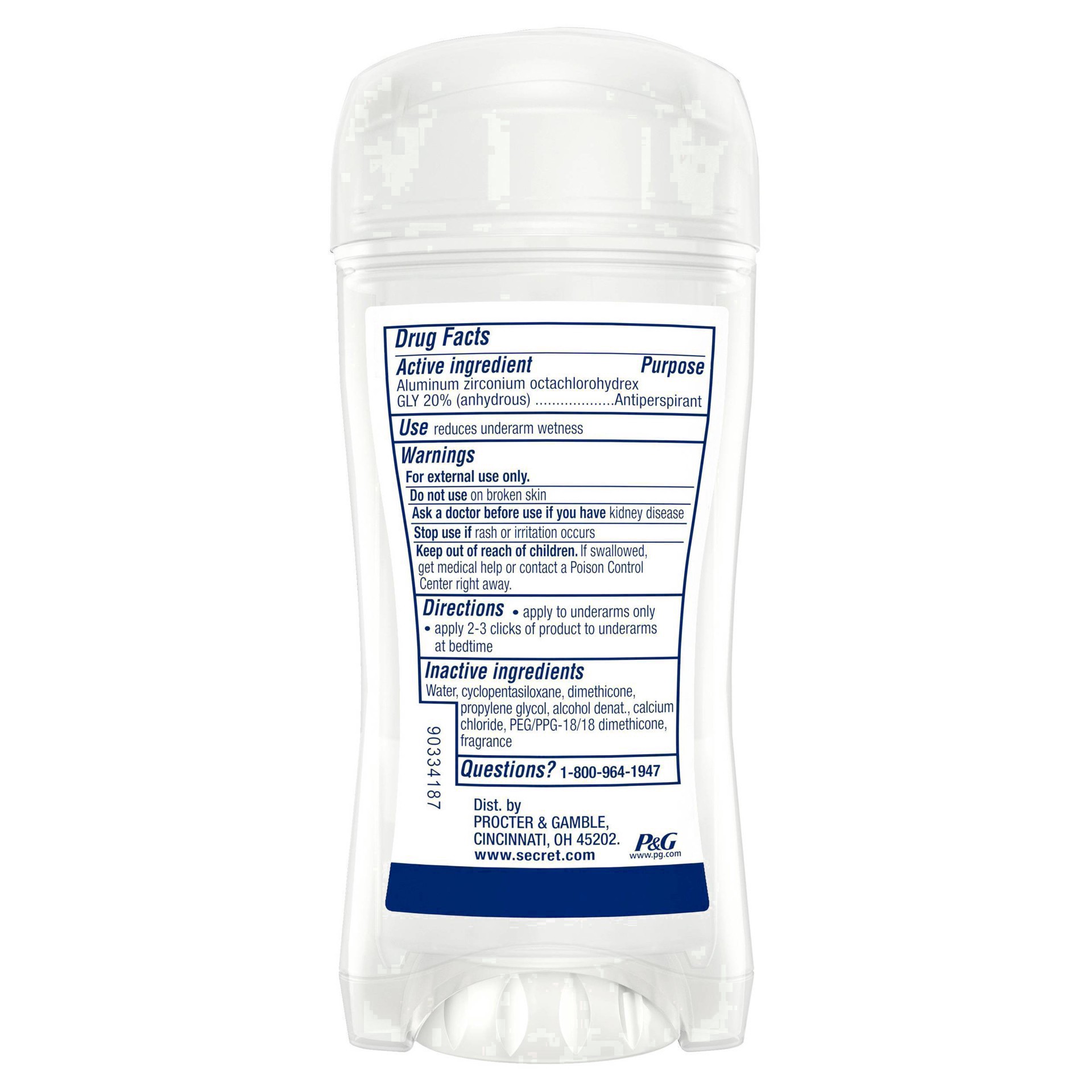 slide 24 of 53, Secret Clinical Strength Clear Gel Antiperspirant and Deodorant for Women, Clean Lavender, 2.6 oz, 2.6 oz