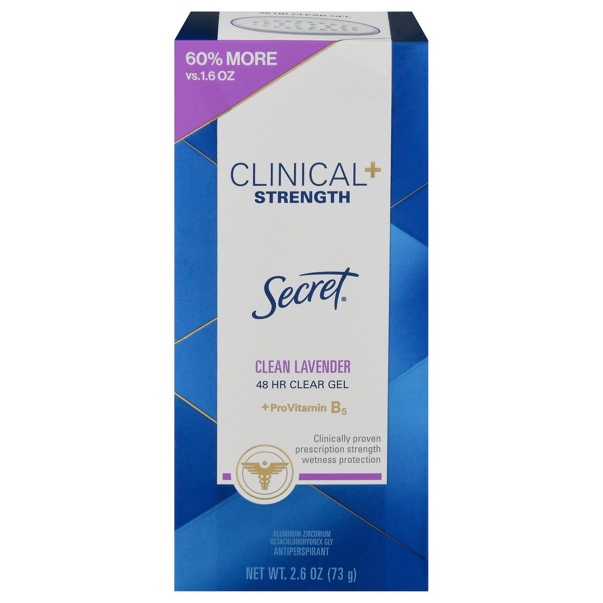 Secret Clinical Strength Clear Gel Antiperspirant And Deodorant For ...