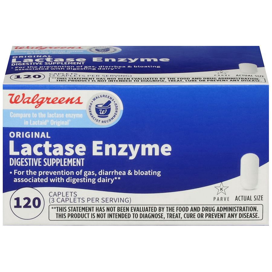 slide 1 of 5, Walgreens Dairy Relief Lactase Enzyme/Dietary Supplement, 120 ct