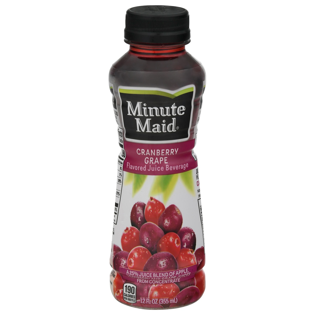 slide 1 of 1,  Minute Maid Cranberry Grape Flavored Juice BeveraGe, 15.2 fl oz