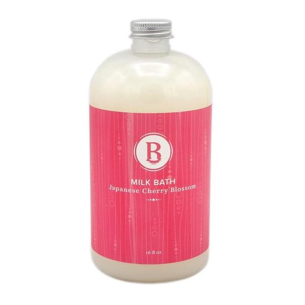 slide 1 of 1, Basin Japanese Cherry Blossom Milk Bath, 16 fl oz