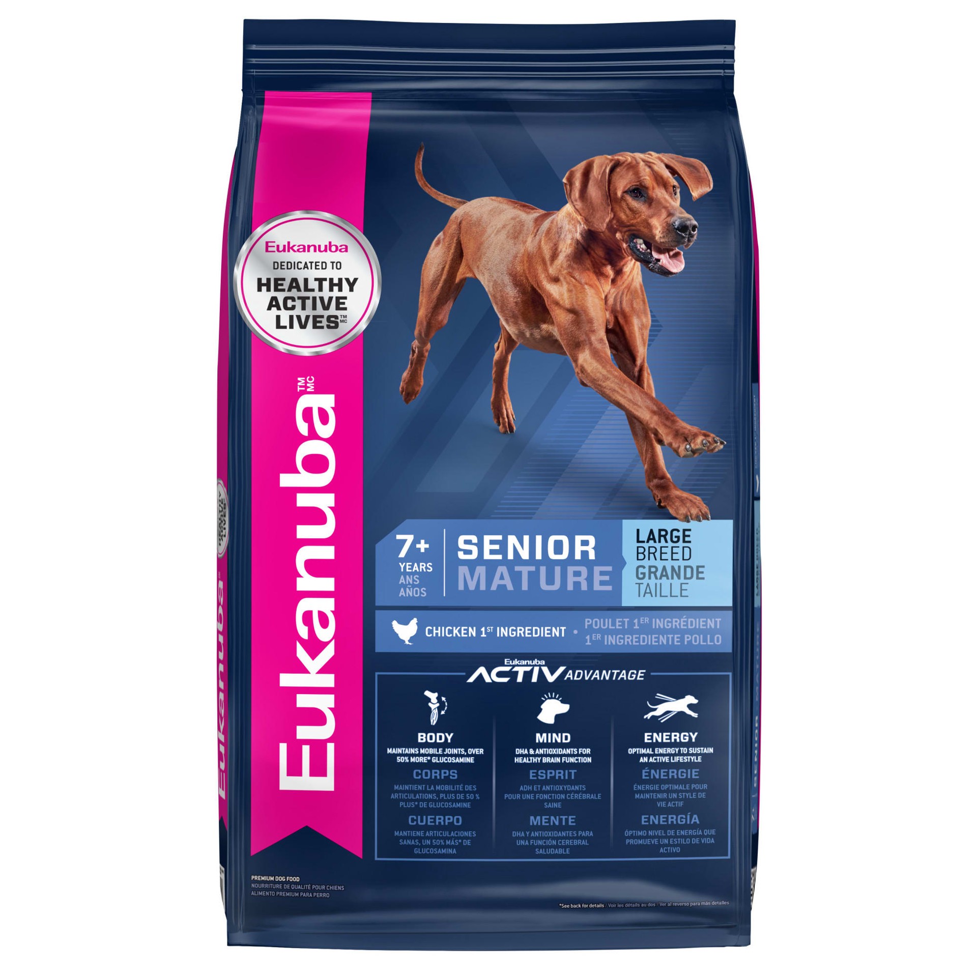 slide 1 of 5, Eukanuba Large Breed Senior Dry Dog Food, 30 lb