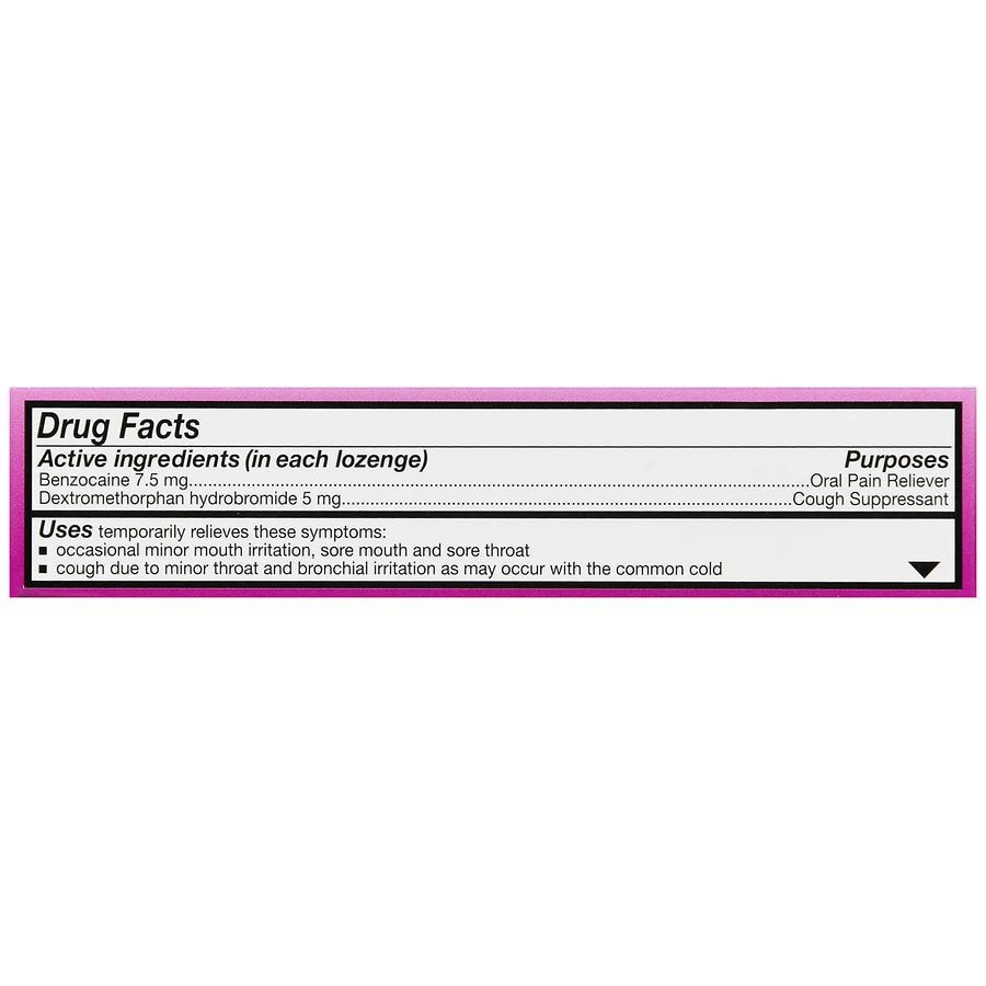 slide 4 of 5, Walgreens Sore Throat & Cough Lozenges Mixed Berry, 18 ct