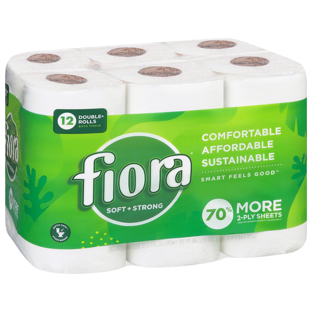 slide 2 of 9, Fiora Flora Bath Tissue, 12 ct