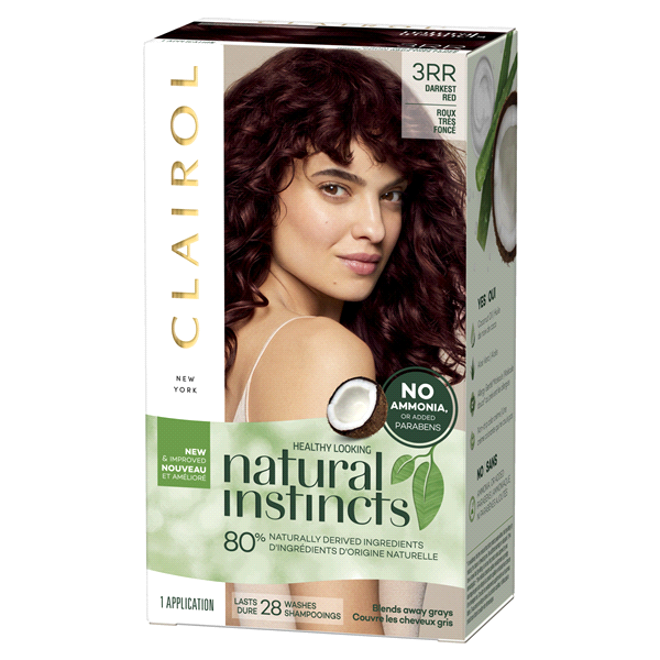 slide 1 of 1, Clairol Natural Instincts 3RR Darkest Red Cherry Red, 1 Application, 1 ct