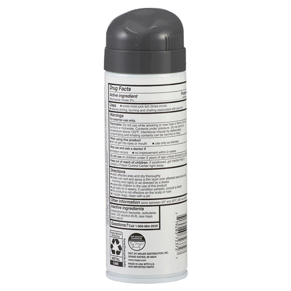 slide 5 of 9, Meijer Medicated Jock Itch Powder Spray, 4.6 oz