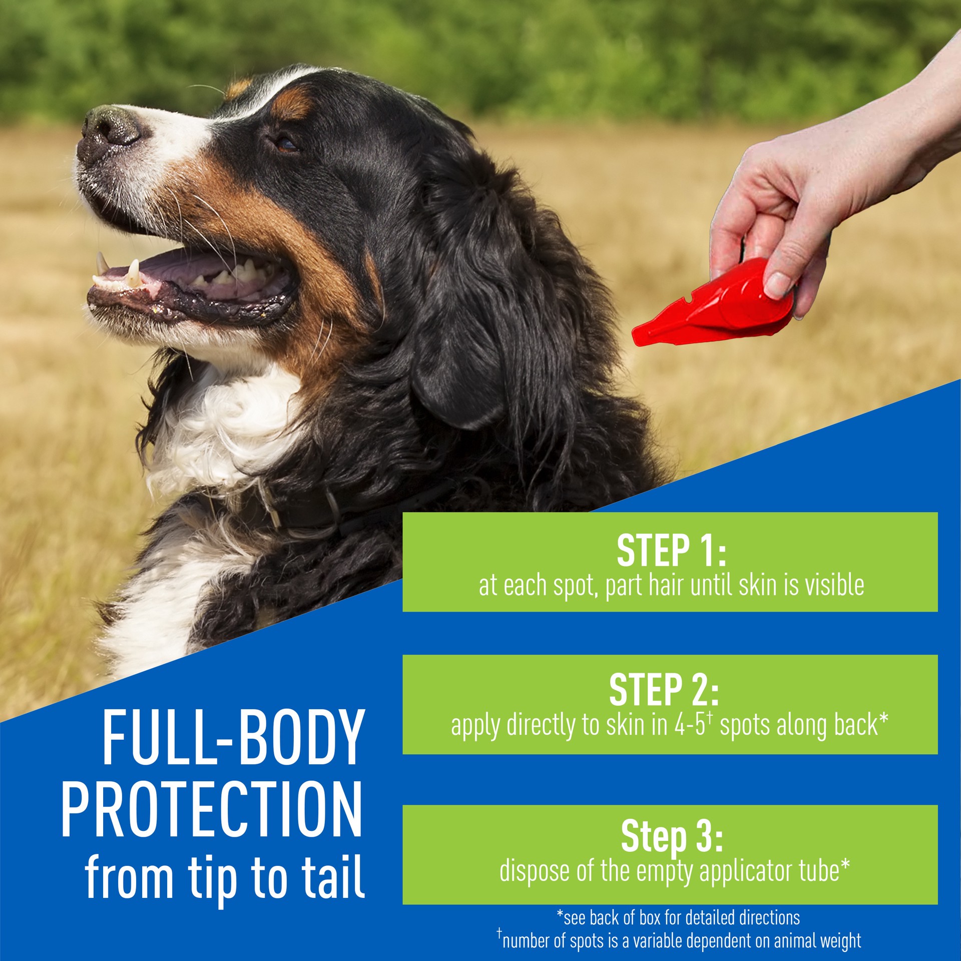 slide 8 of 9, Adams Plus Flea & Tick Prevention Spot On for Dogs, X-Large Dogs 61 to 150 lbs, 1 ct