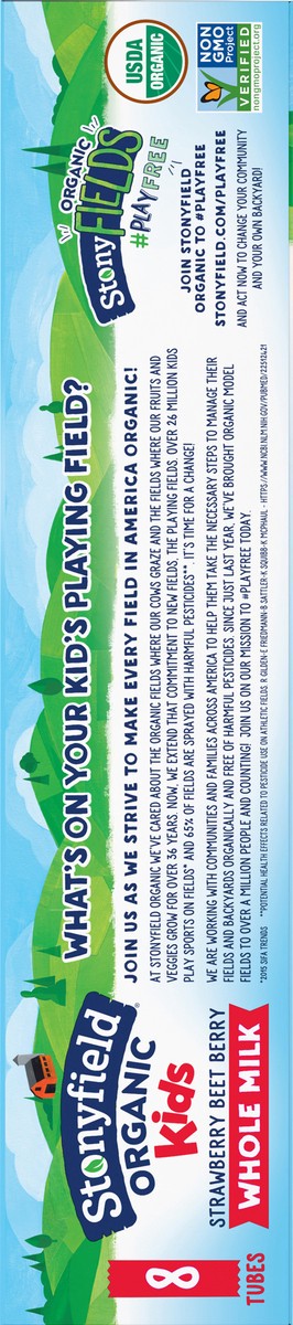 slide 3 of 10, Stonyfield Organic Kids Strawberry Beet Berry Whole Milk Yogurt 8-2 oz. Tubes, 1 lb