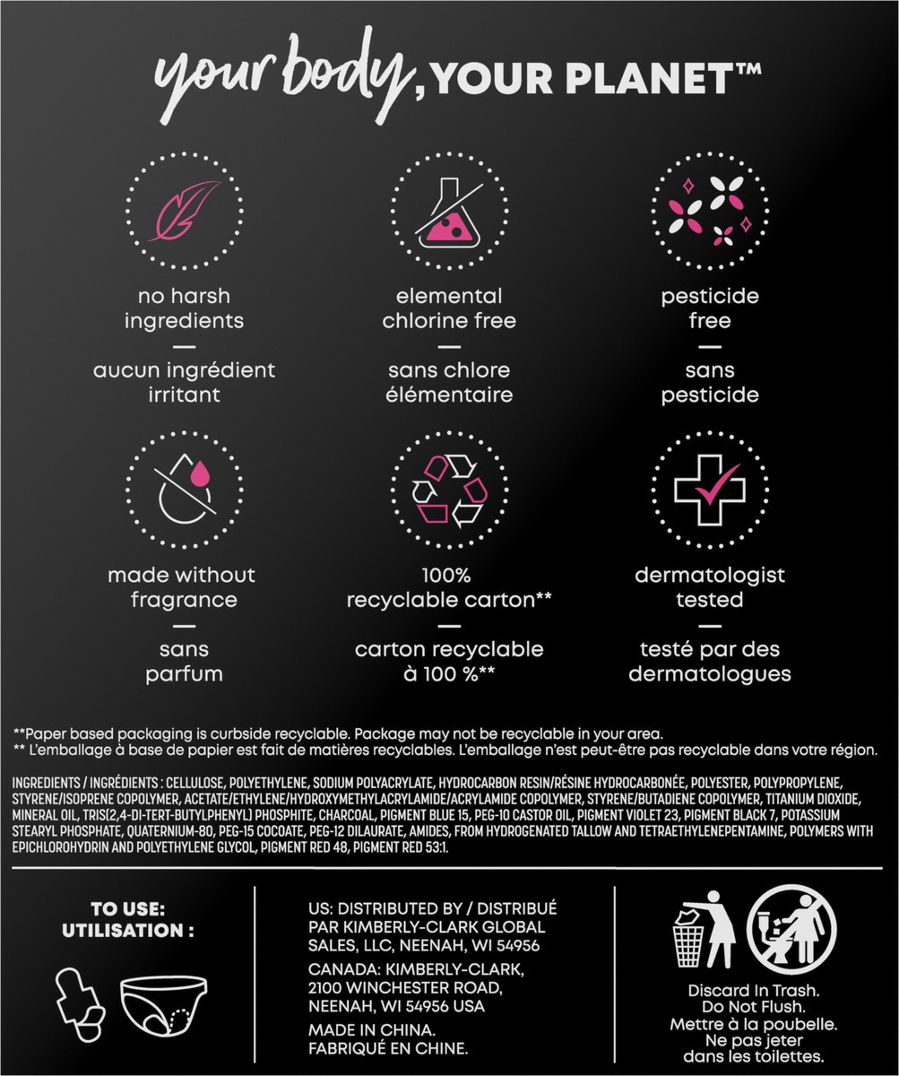 slide 9 of 12, U by Kotex Balance Ultra Thin Overnight Pads with Wings, Extra Heavy Absorbency, 30 Count, 30 ct