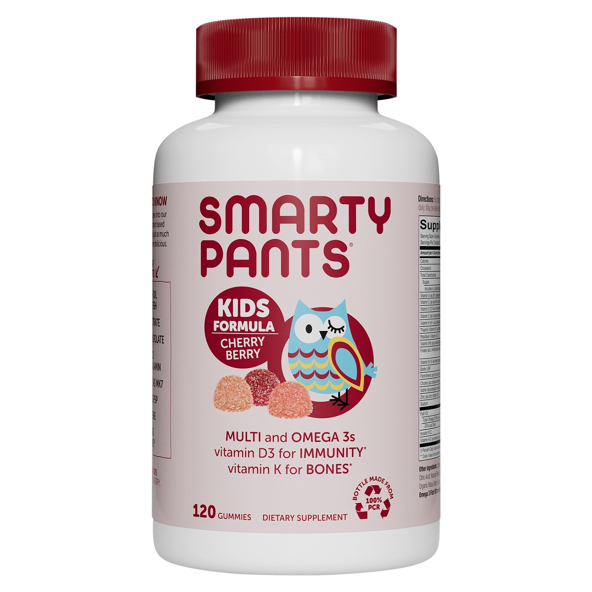 slide 1 of 13, SmartyPants Smarty Pants Kids Complete MultiVitamin Gummies Cherry Berry, 120 ct