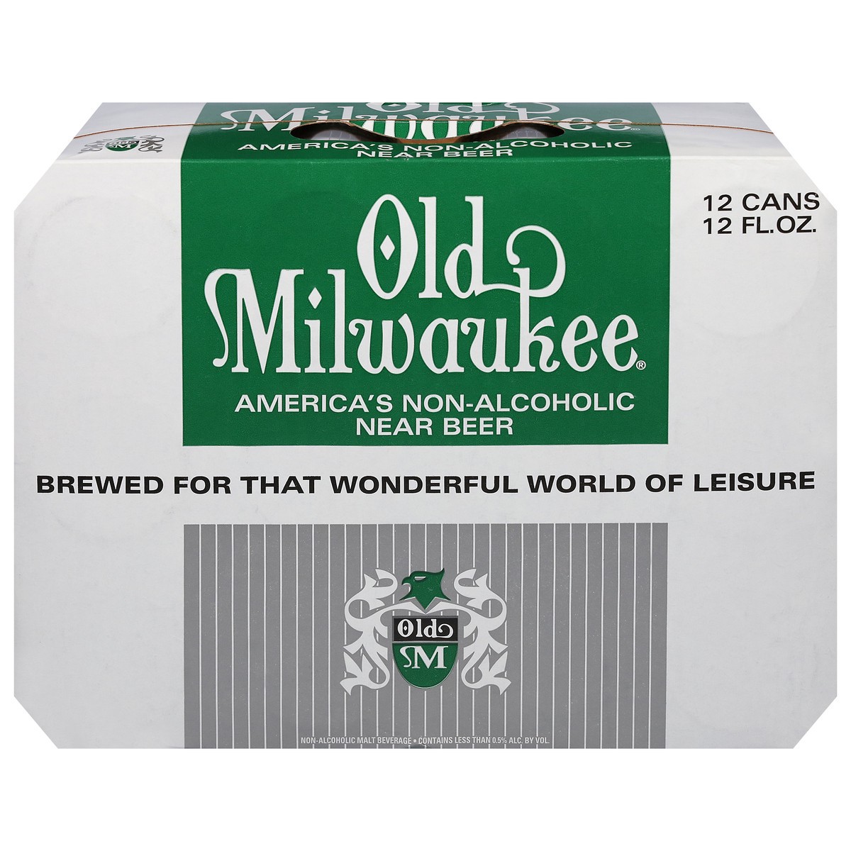 slide 1 of 4, Old Milwaukee Non-Alcoholic Beer 12 - 12 fl oz Cans, 12 ct; 12 oz