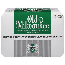 Pabst Old Milwaukee Non Alcoholic, 12 pack, 12 fl oz Aluminum Cans, 0.4% ABV, Domestic Lager